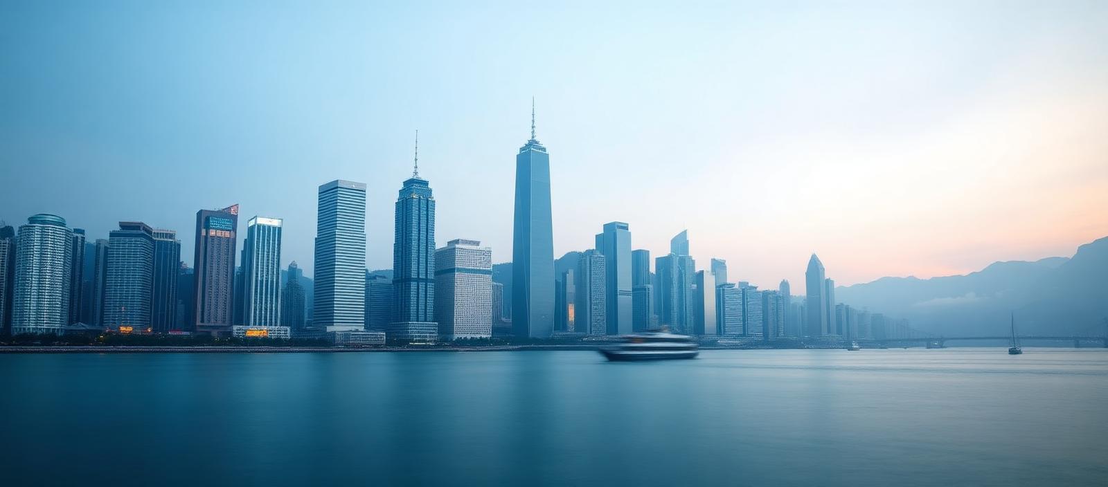 香港維多利亞港天際線